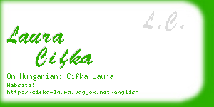 laura cifka business card